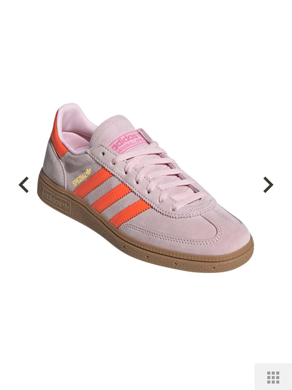 Adidas Women's Handball Spezial Shoes Pink/Orange/Gum Suede- Like New! Size 8 🩷🧡